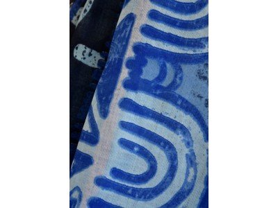 Katoenen sjaaltje, blauw, wit, turquoise