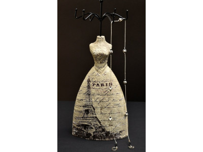 Handmade design brillenkoordje, zwart wit met etnische kralen